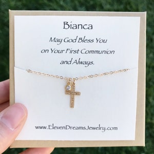 Personalized First Communion Necklace