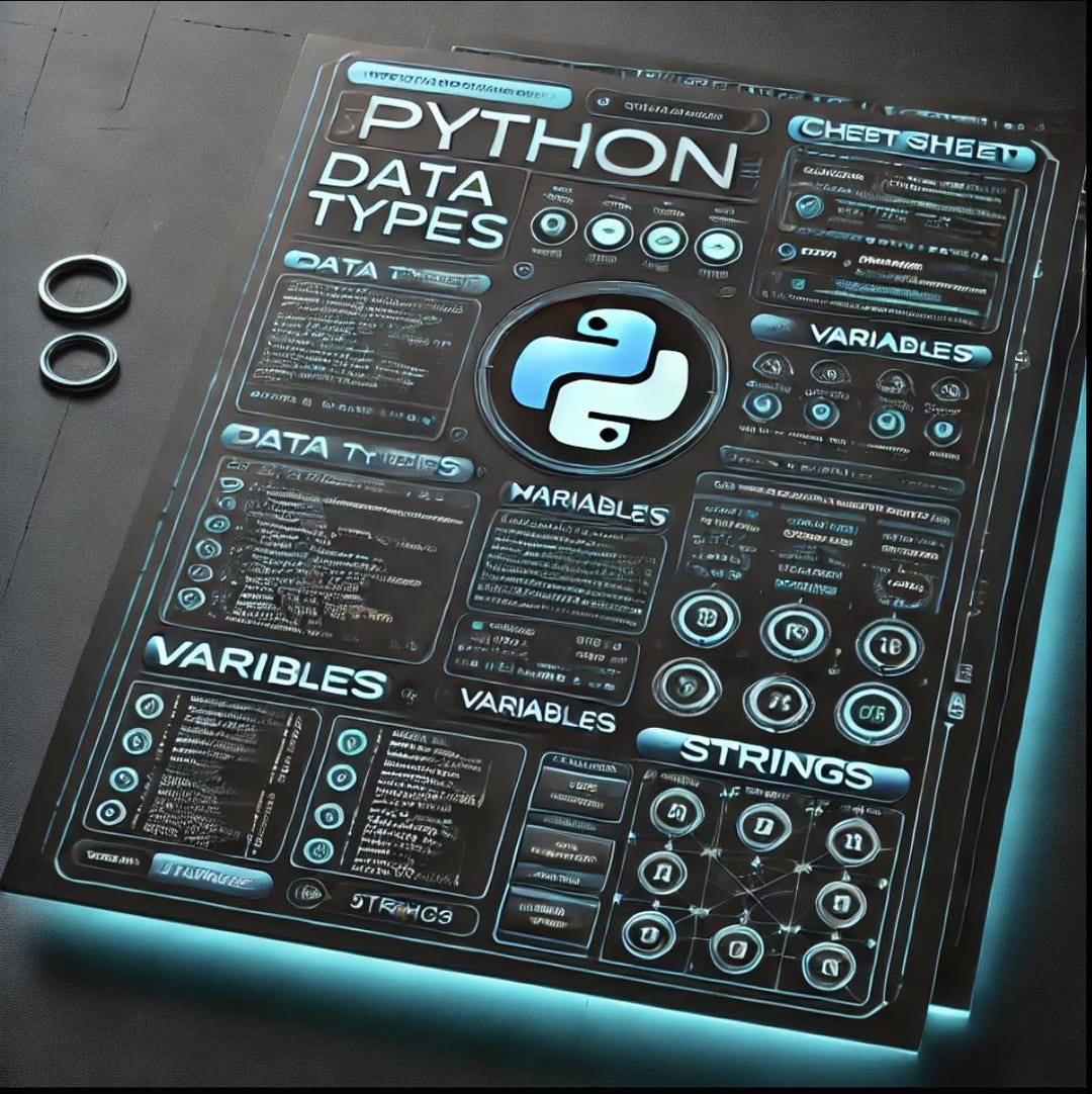 Learn Python Fast Python Cheat Sheet Python for Beginners Data Types ...