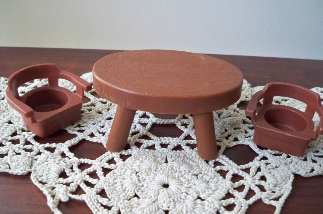Vintage Fisher Price Table and Chairs Replacement Plastic Toy Etsy