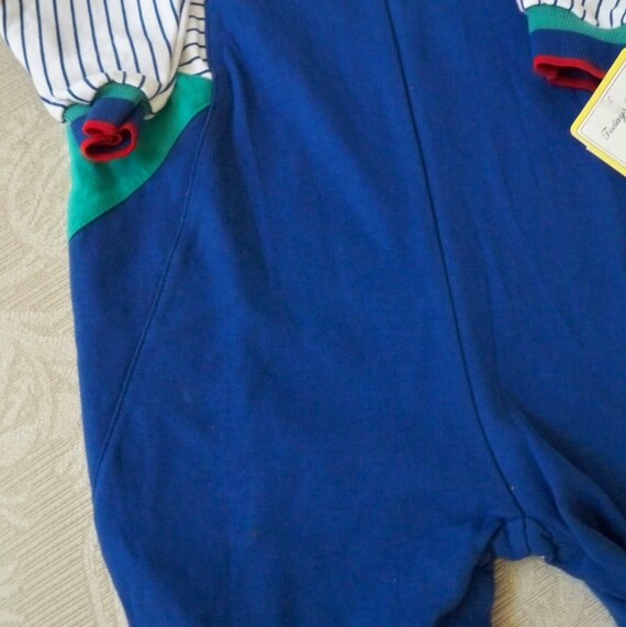 Vintage Baby Boy Jumpsuit Size 24M Carter's Blue … - image 2