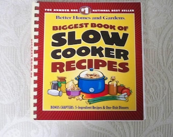 Vintage "Better Homes and Gardens Biggest Book of Slow Cooker Recipes" 2002