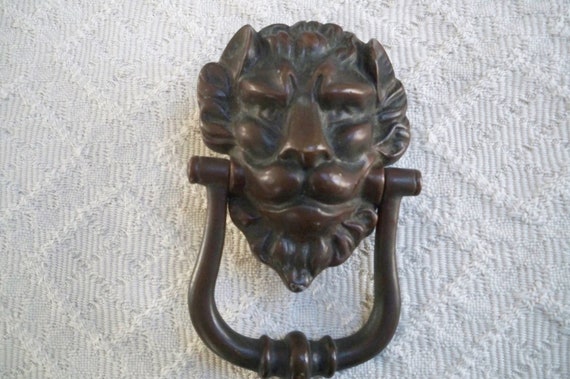 Vintage Gothic Door Knocker Satan Gargoyle Door Decor Etsy