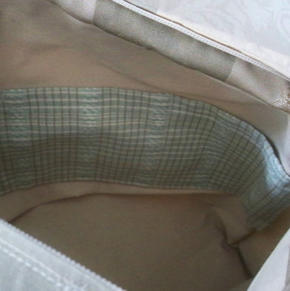 Vintage Bag Purse Hand Made Purse Soft Green NOS … - image 3