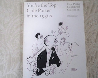 Vintage Musical Rare Paperback Book  Biography "You're the Top: Cole Porter in the 1930's" 1992 Printed USA