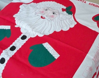 Sewing Supply Christmas Santa Apron Holiday Sewing Project