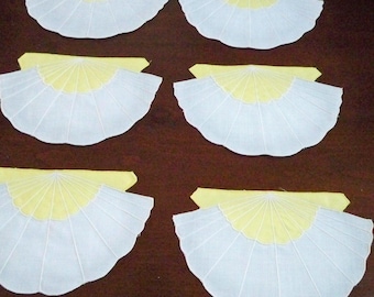 Vintage Cloth Drinkware Cloth Fancy Tea Party Coaster Set of Six