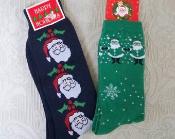 Vintage Christmas Women's Socks Santa Socks NOS