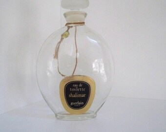 Vintage Shalimar eau de toilette Bottle Guerlain Paris