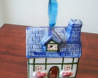 Vintage Ornament Ceramic Potpourri House takahashi made in Japan