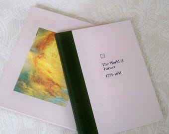 Libro de arte antiguo "El mundo de Turner", una pieza de colección de Time Life Library of Art, 1974.