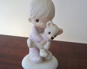 Vintage Collectible Precious Moments Figurine 1978 "Jesus Loves Me"