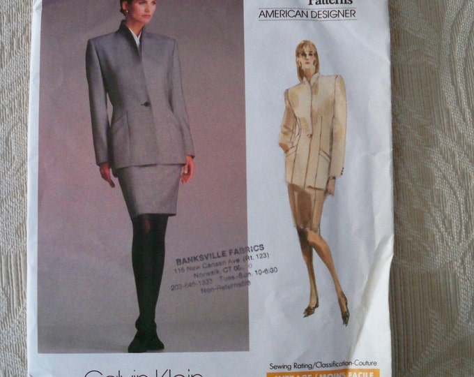 Vintage Sewing Pattern Vogue Pattern # 2002 Misses' Jacket and Skirt ...