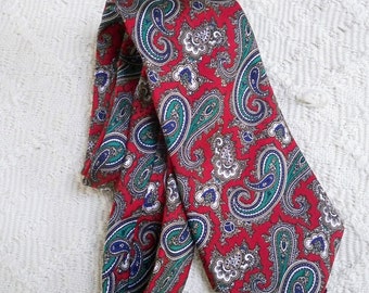 Vintage Accessory Necktie Liberty of London Paisley Silk Tie