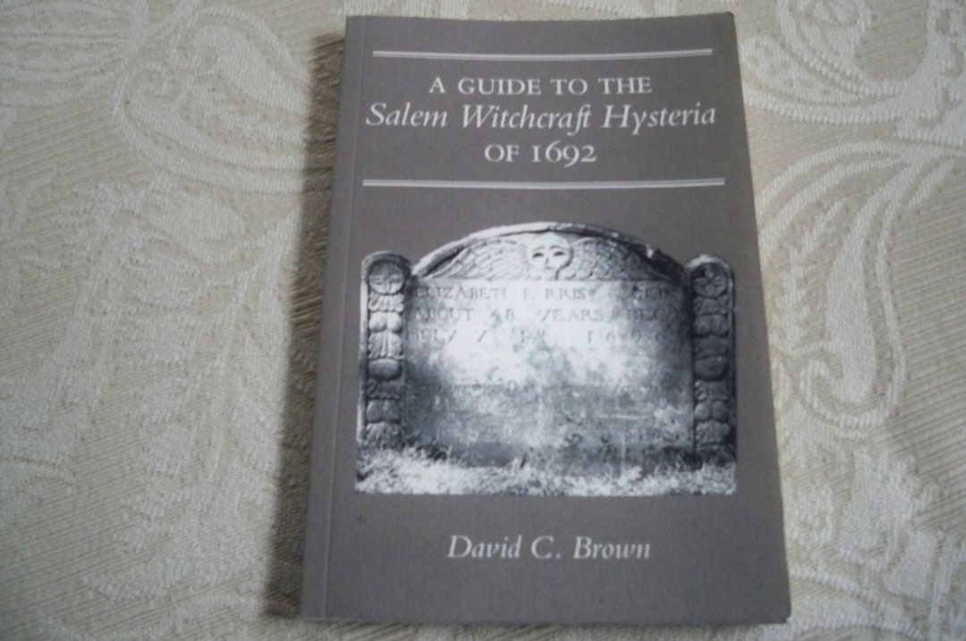 Vintage Reference Book guide to the Salem Witchcraft Hysteria of 1692 by David Brown 1994 Etsy
