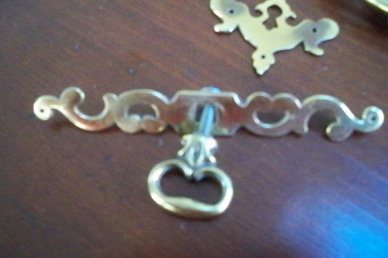 Vintage Brass Furniture Hardware Pulls Brass Decor Etsy