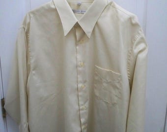 Women's Clothing Blouse Sateen Long Sleeve Classic Suit Blouse Geoffrey Beene Size XL / 18