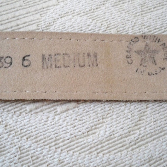 Vintage Accessory Unisex Adult Tan Leather Made i… - image 4