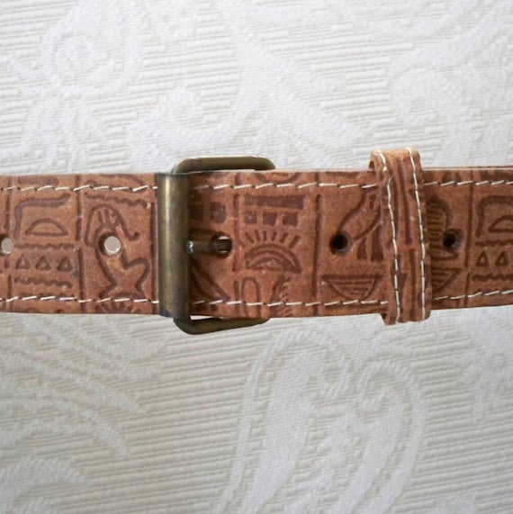 Vintage Accessory Unisex Adult Tan Leather Made i… - image 1