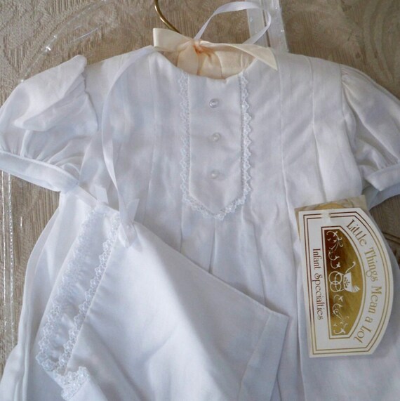 Vintage NOS  Clothing Baby Girl Long Christening … - image 1