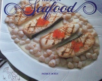 Libro de cocina antiguo "El placer de los mariscos" Recetas de pescado 1988