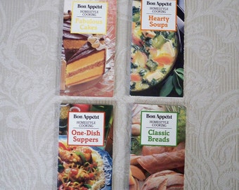 Vintage Book Cook Booklets Bon Appetit Set 1987  Four Cook Booklets