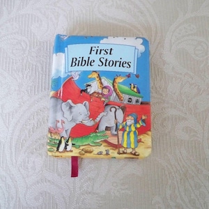 Vintage Spiritual Children&#39;s Board Book &quot;First Bible Stories&quot;  Illustrated 2000