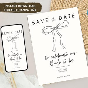 Bride to Be Bridal Shower Invitation, Bee Bridal Shower Invite, Bee Floral Bridal Shower, Editable Bee Bridal Shower Template