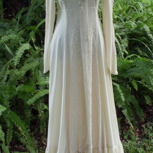 Gunne Sax Black Label Dress Ren Style in Cream With Tie Corset Size 11 ...