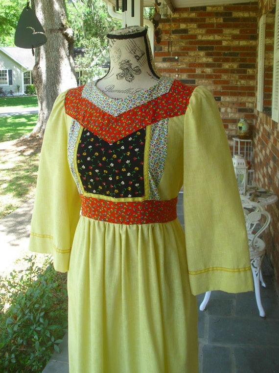 Gunne Sax Style Prairie/Boho Handmade Dress Pocke… - image 5