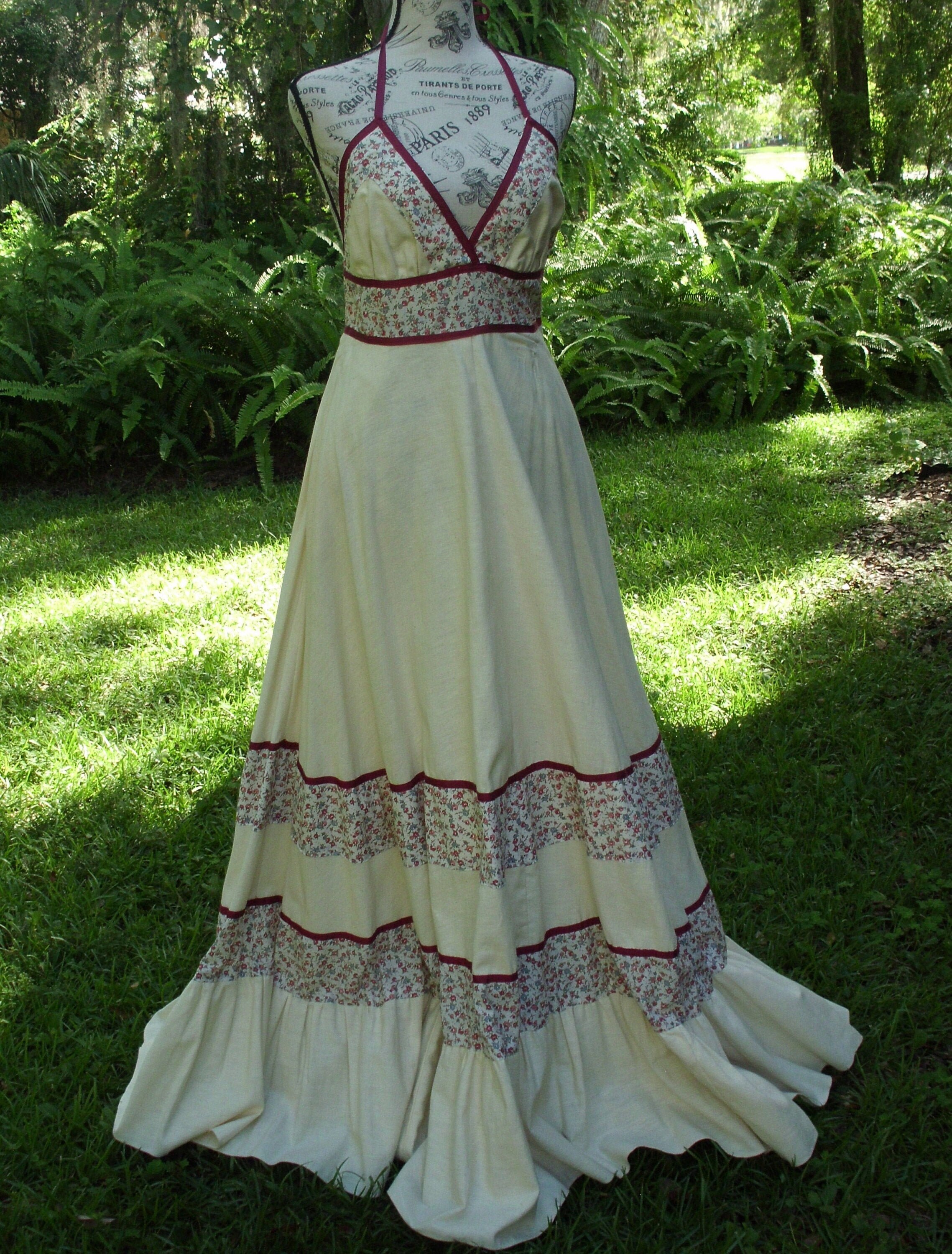 GUNNE SAX - 専用 Gunne Sax Gold Label Dress Cream Voile, Ribbon and Lace Size