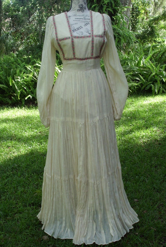 Gunne Sax Dress Ren Style in Yards of Gauze Size … - image 3