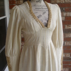 Gunne Sax Black Label Dress Ren Style in Cream Cotton - Etsy