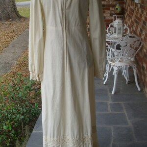 Gunne Sax Dress Black Label Cream Cotton and Lace Size 13 - Etsy