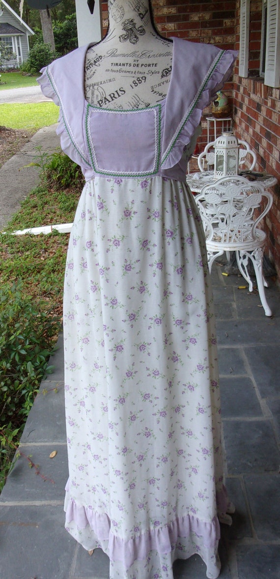 Gunne Sax Black Label Dress Spring Floral Size 11