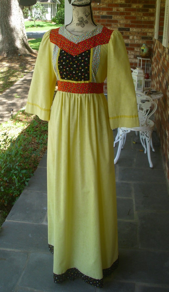 Gunne Sax Style Prairie/Boho Handmade Dress Pocke… - image 6