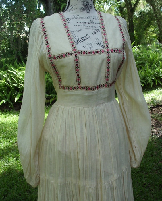 Gunne Sax Dress Ren Style in Yards of Gauze Size … - image 4