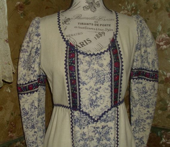 Gunne Sax Black Label Ren Style Toile Dress - image 2