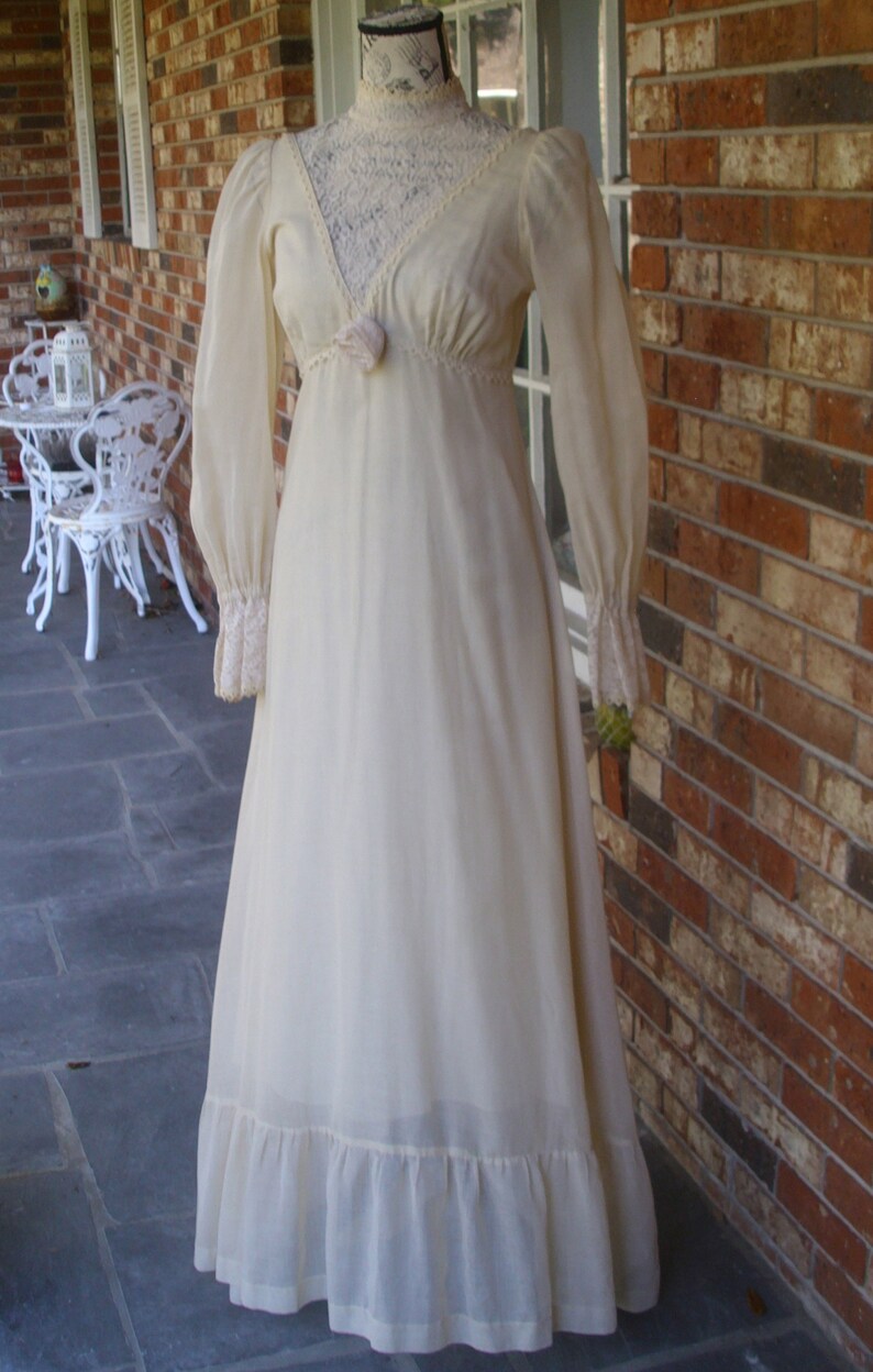 Black Label Cream and Lace Gunne Sax Dress Size 11 - Etsy