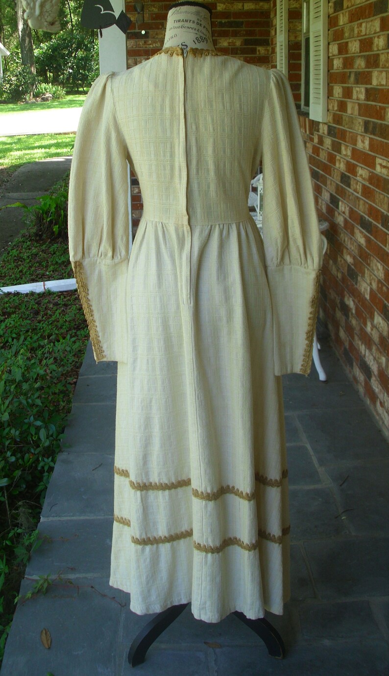 Gunne Sax Black Label Dress Ren Style in Cream Cotton - Etsy