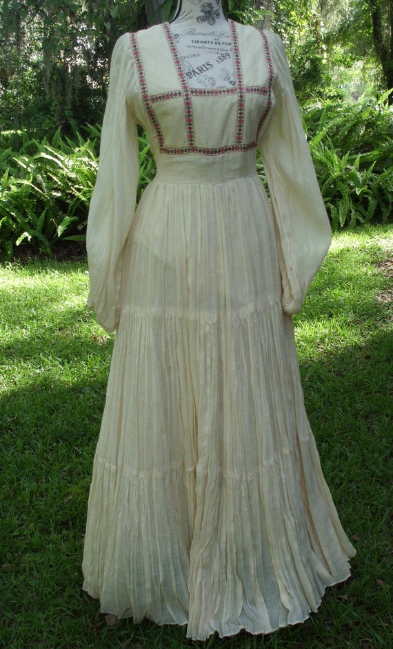 Gunne Sax Dress Ren Style in Yards of Gauze Size … - image 7