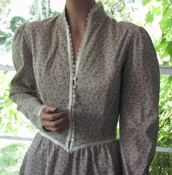 Gunne Sax Dress "Grace in Calico" Vintage Large