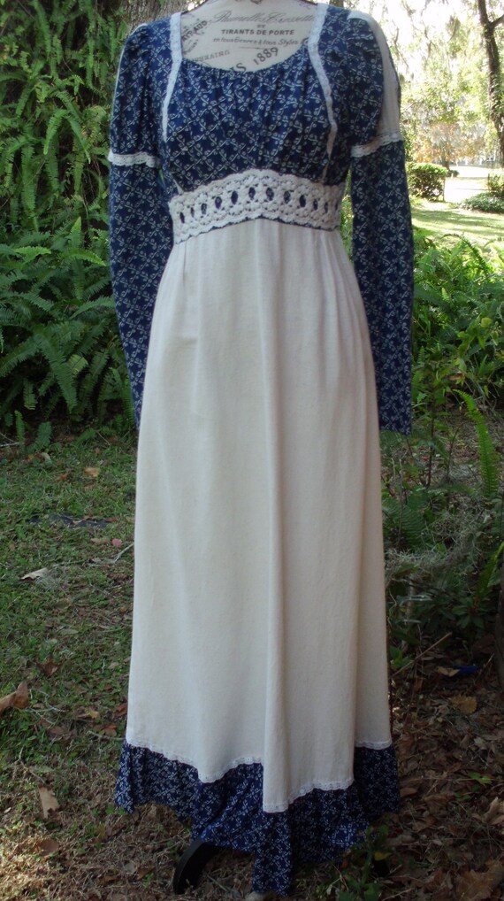 Gunne Sax Dress Black Label/White Label Dress in t
