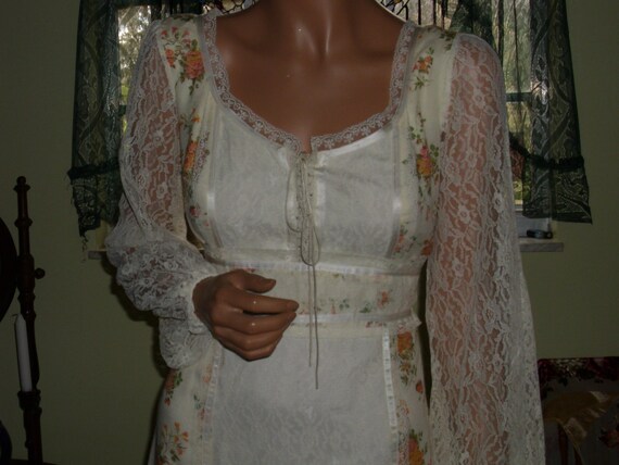 Vintage Gunne Sax Style Gown Department Store Bran