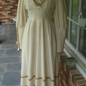 Gunne Sax Black Label Dress Ren Style in Cream Cotton - Etsy
