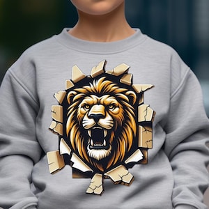 Kids lion crewneck sweatshirt