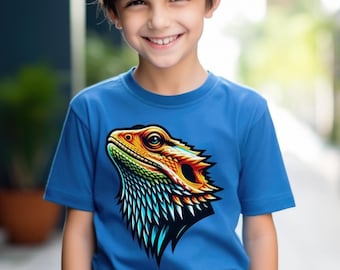 Drachen-Reptil-T-Shirt für Kinder