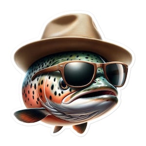 Adesivo de pesca de salmão