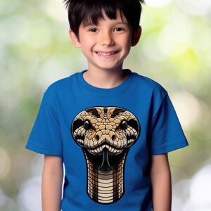 Kids Boa constrictor T-shirt, funny reptile lover apparel, for boys and girls, cool snake lover T, comical children&#39;s serpent enthusiast te.