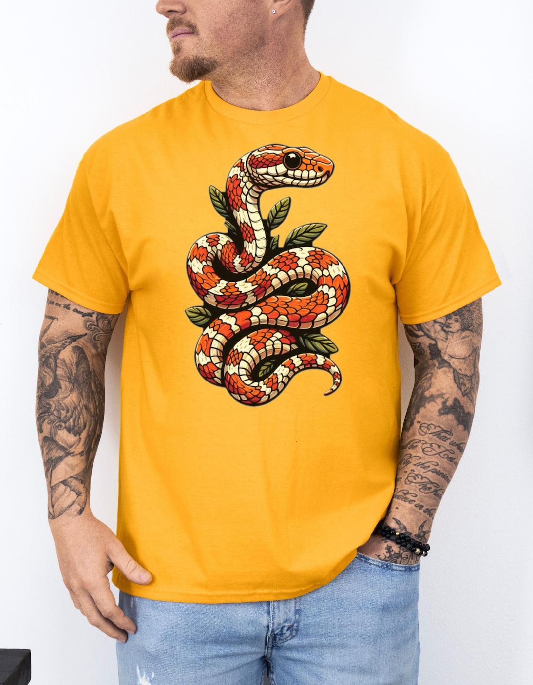 Camiseta de serpiente de maíz, divertida idea de regalo de reptil