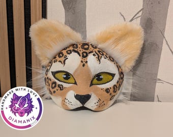 Therian Mask Leopard Cat Handmade Cosplay
